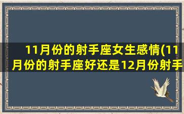 11月份的射手座女生感情(11月份的射手座好还是12月份射手座好)