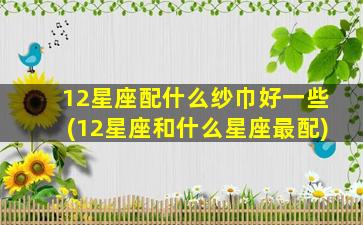 12星座配什么纱巾好一些(12星座和什么星座最配)