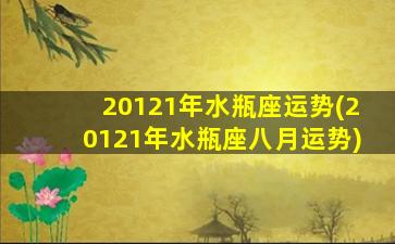 20121年水瓶座运势(20121年水瓶座八月运势)