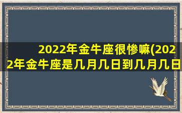 2022年金牛座很惨嘛(2022年金牛座是几月几日到几月几日日)