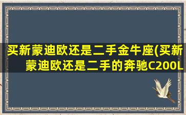 买新蒙迪欧还是二手金牛座(买新蒙迪欧还是二手的奔驰C200L)