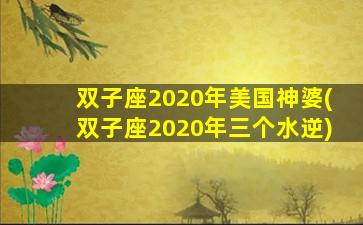 双子座2020年美国神婆(双子座2020年三个水逆)