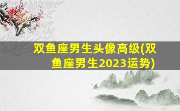 双鱼座男生头像高级(双鱼座男生2023运势)