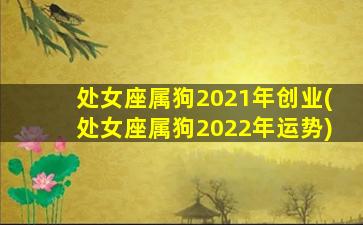 处女座属狗2021年创业(处女座属狗2022年运势)