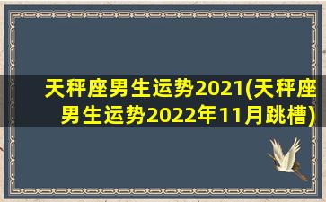 天秤座男生运势2021(天秤座男生运势2022年11月跳槽)