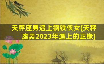 天秤座男遇上钢铁侠女(天秤座男2023年遇上的正缘)