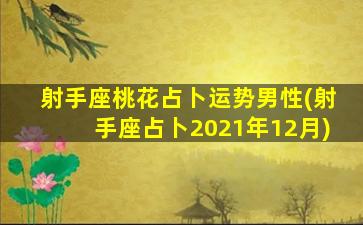 射手座桃花占卜运势男性(射手座占卜2021年12月)