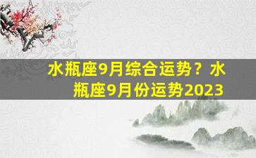 水瓶座9月综合运势？水瓶座9月份运势2023