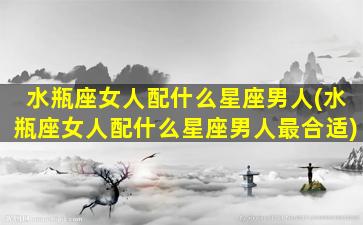 水瓶座女人配什么星座男人(水瓶座女人配什么星座男人最合适)