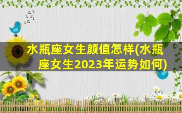 水瓶座女生颜值怎样(水瓶座女生2023年运势如何)