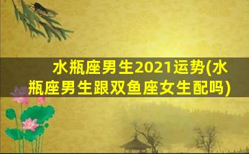 水瓶座男生2021运势(水瓶座男生跟双鱼座女生配吗)