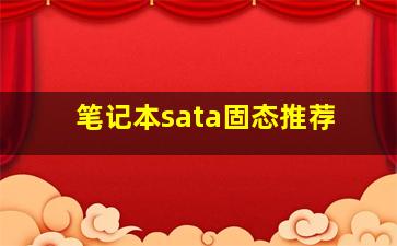 笔记本sata固态推荐